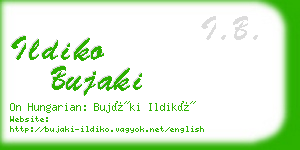 ildiko bujaki business card